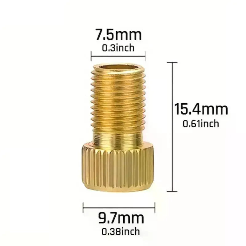 20-Pack Presta to Schrader Valve Adapters | Bike Tire Pump Bike Valve Adapter QXL