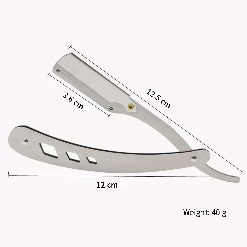 Antique Black Folding Straight Razor Holder | Unisex Shaving Folding Straight Razor QXL