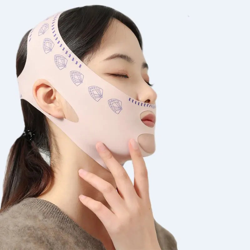 V-Shape Face Lifting Bandage | Overnight Chin Slimmer Strap Face Lifting Bandage QXL