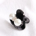 Pearl Mini Hair Claw Clip | Chic Barrette for Women & Girls Mini Hair Claw Clip QXL 2 pearl