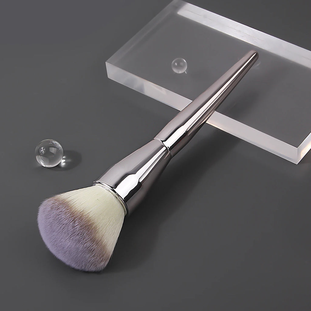 Fluffy Powder & Blush Contour Brush | Multi-Use Makeup Tool Makeup Brush QXL Silver