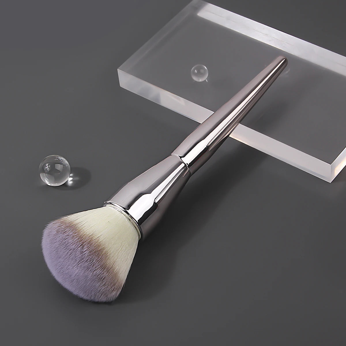 Fluffy Powder & Blush Contour Brush | Multi-Use Makeup Tool Makeup Brush QXL Silver
