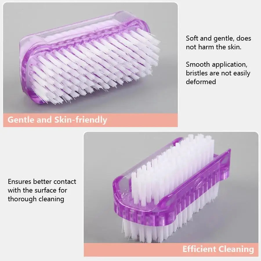 Double-Sided Nail Cleaning Brush | Manicure & Pedicure Tool Nail Cleaning Brush QXL