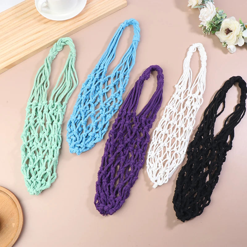 Crochet Water Bottle Bag | Woven Net Cup Holder Carrier Bottle Carrier Bag QXL