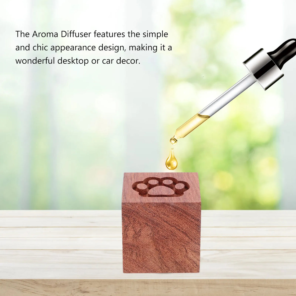 Wooden Aroma Diffuser | Desktop & Car Essential Oil Diffuser Wood Aroma Diffuser QXL
