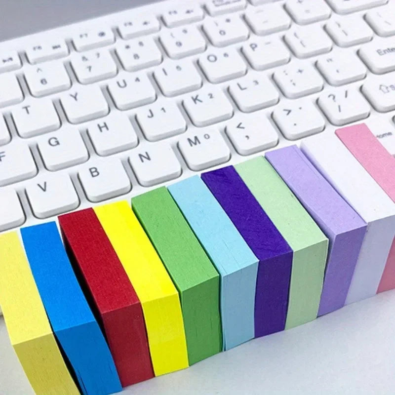 11-Pack Colored Mini Square Sticky Notes | Self-Adhesive Memo Sticky Note Pads QXL