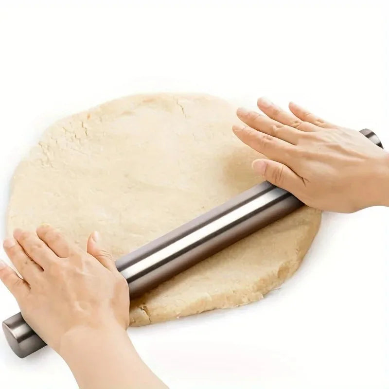 Hollow Stainless Steel Rolling Pin | Lightweight Baking Tool Baking Rolling Pin QXL
