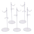 5-Pack Adjustable Clear Doll Display Stands | 1/12 Scale Rack Doll Display Stand QXL 5Pcs