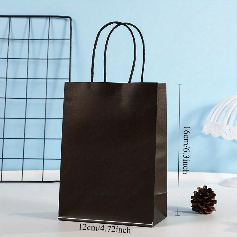 Kraft Paper Party Favor Bags with Handles | Birthday Gift Bags Party Favor Bags QXL