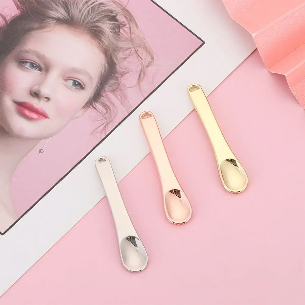 Mini Metal Cosmetic Scoop Spoon | Reusable Makeup & Skincare Tool Cosmetic Scoop Spoon QXL