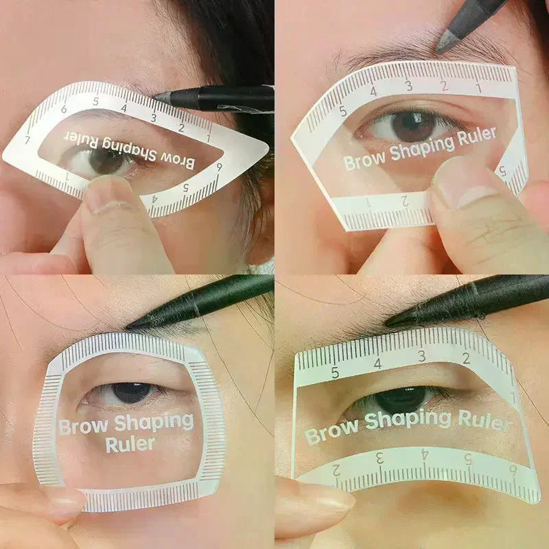 Brow Mapping Ruler – Acrylic Eyebrow Shaping Microblading Tool Eyebrow Mapping Ruler QXL