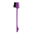 3-in-1 Hair Dye Comb, Edge Brush & Eyebrow Styling Tool Hair Styling Brush QXL M162 Purple