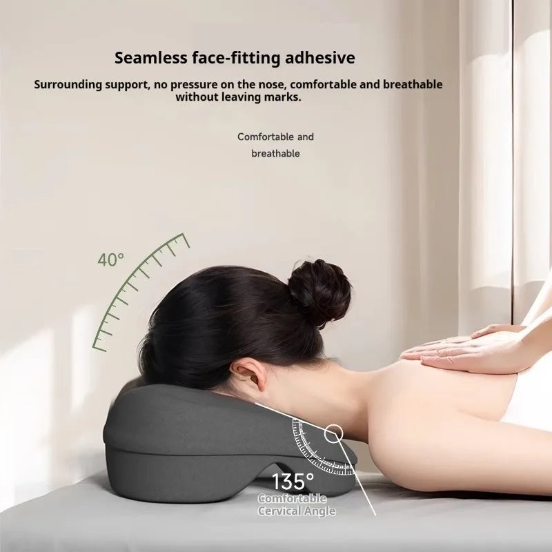 Ergonomic Salon Face Cradle Pillow | Memory Foam Breathing Hole Salon Face Cradle Pillow QXL