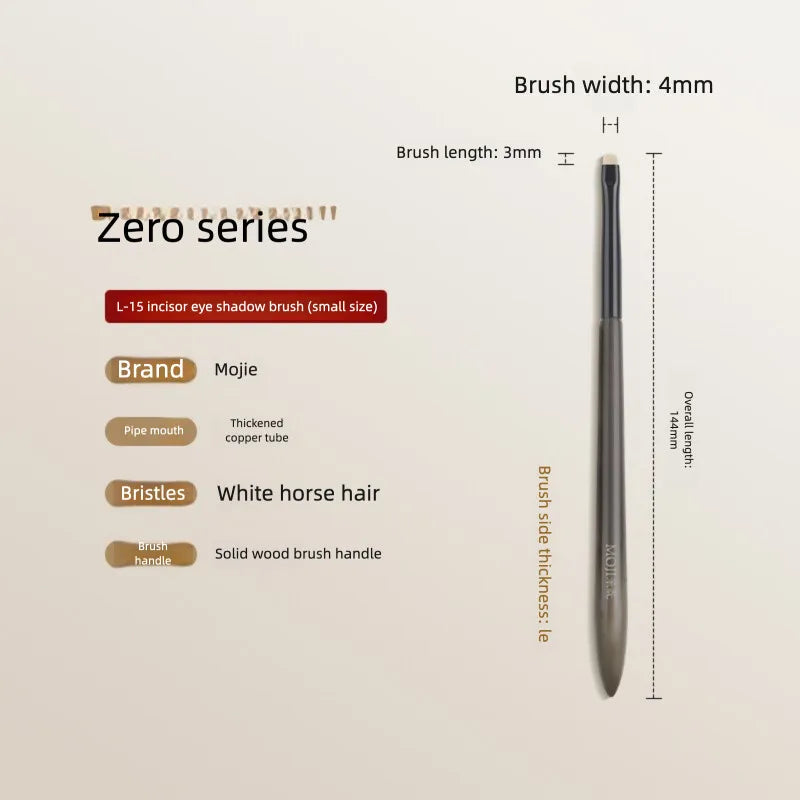 Moji L15 Flat Eyeshadow Brush | Under-Eye Detail Brush Eyeshadow Detail Brush QXL L15 small