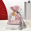 Velvet Drawstring Tassel Gift Bags | Wedding & Jewelry Pouches Velvet Gift Pouch QXL B Pink Other