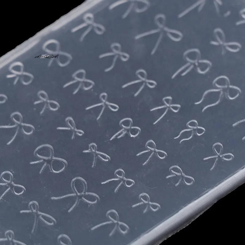 3D Bowknot Silicone Nail Art Mold | DIY Stamping Charms Silicone Nail Mold QXL