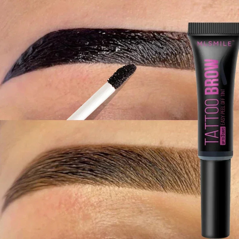 Peel-Off Eyebrow Tint Gel | Waterproof Long-Lasting Brow Cream Eyebrow Tint Gel QXL