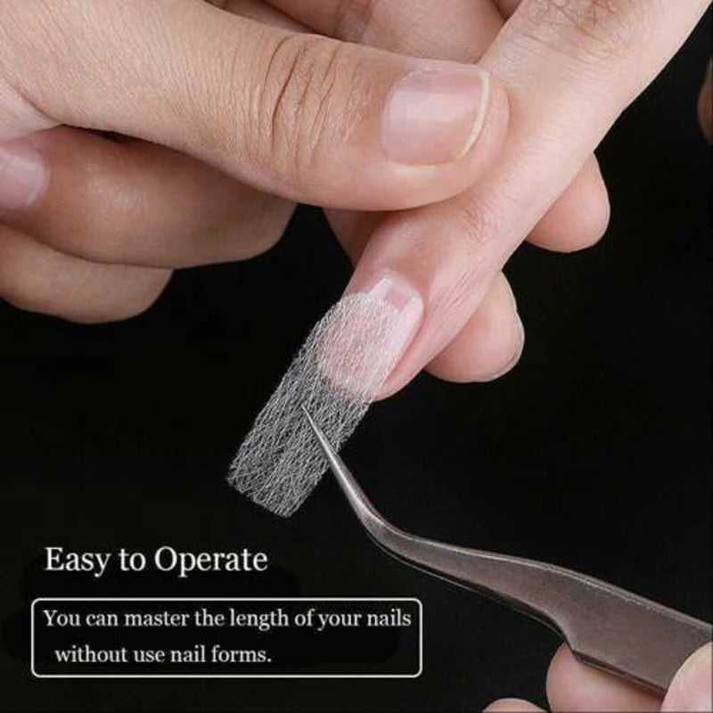 Silk Fiberglass Nail Extension Forms | Non-Woven DIY Set Nail Extension Forms QXL