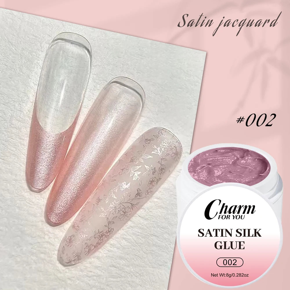 8g No-Wipe Satin Gel Nail Art Pigment | 3D Oil Painting Design Nail Art Gel Pigment QXL 02