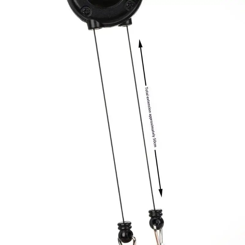 Double Head Retractable Badge Reel Holder | Dual Clip Wire Badge Reel Holder QXL