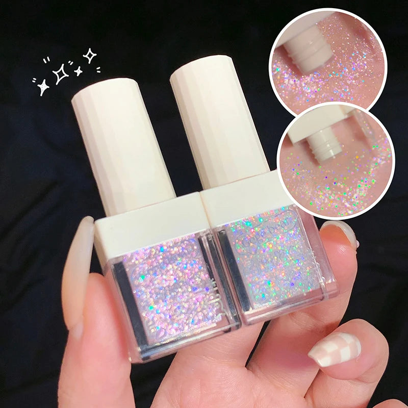 Liquid Glitter Eyeshadow – 6 Shades, Shimmer & Waterproof Liquid Glitter Eyeshadow QXL