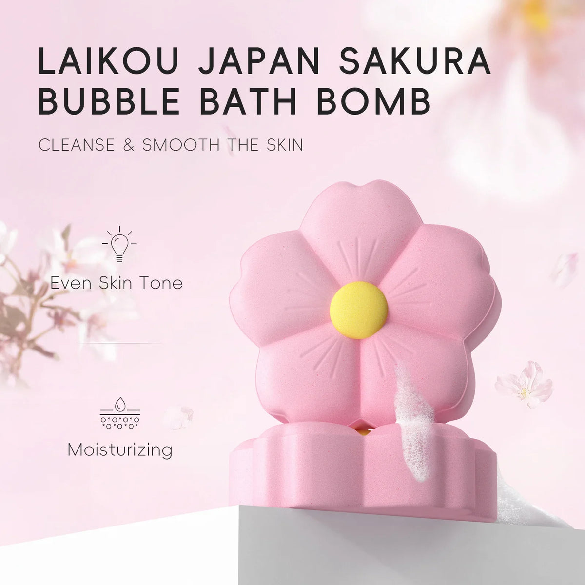 LAIKOU Fizzing Bath Bomb – Exfoliating Aromatherapy SPA Salt 80g Fizzing Bath Bomb QXL