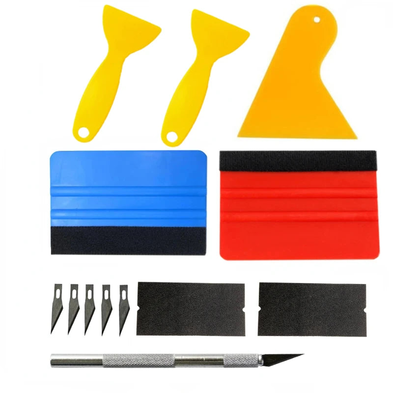 5/13-Piece Vinyl Wrap Kit – Car & Window Tint Tool Set Vinyl Wrap Tool Kit QXL 13PCS