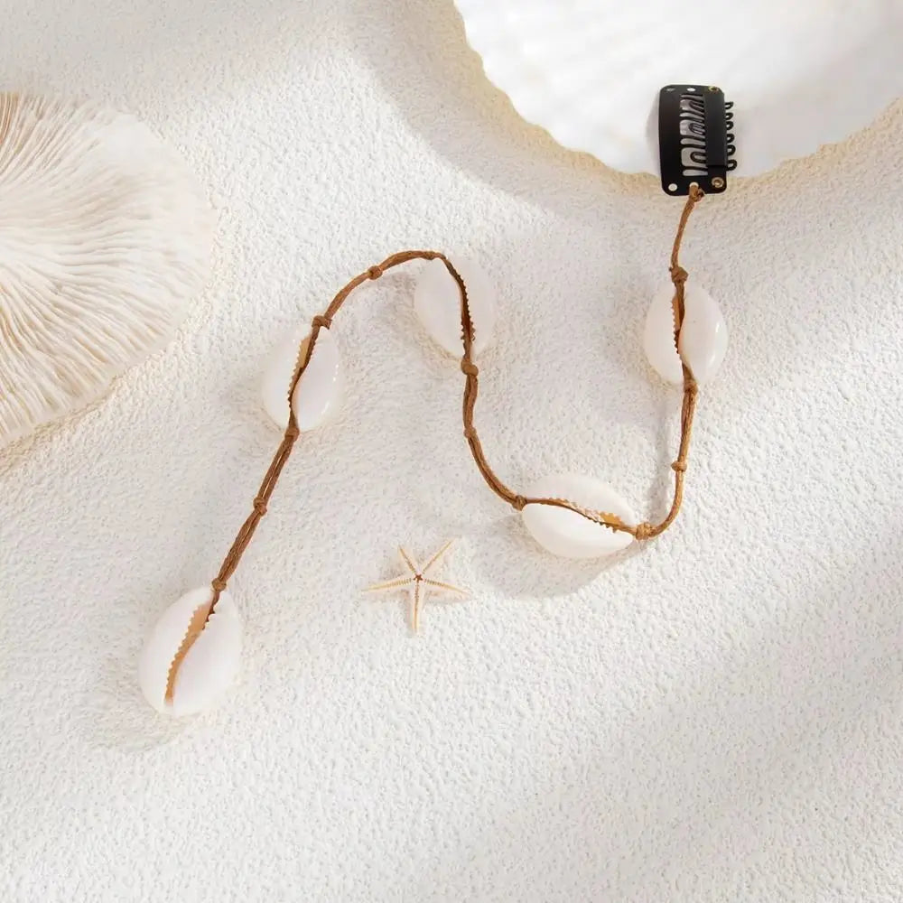 Bohemian Shell Tassel Hair Clip | 6 Styles Beaded Conch Pendant Shell Hair Clip QXL