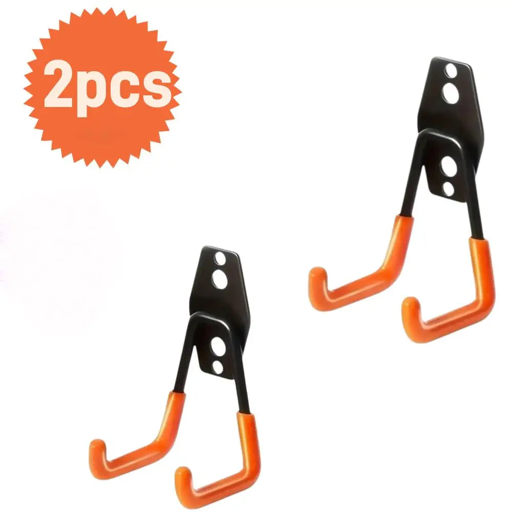 Heavy-Duty Wall-Mount Garage Hook Set – Bikes, Ladders & Tools Garage Wall Hooks QXL 2pcs