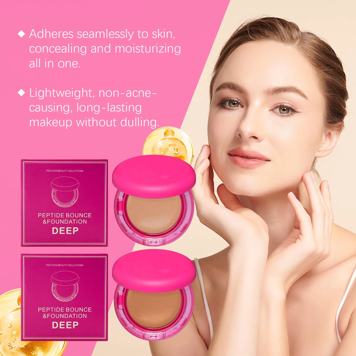 Moisturizing Full Coverage Foundation Cream | Oil Control Foundation Cream QXL
