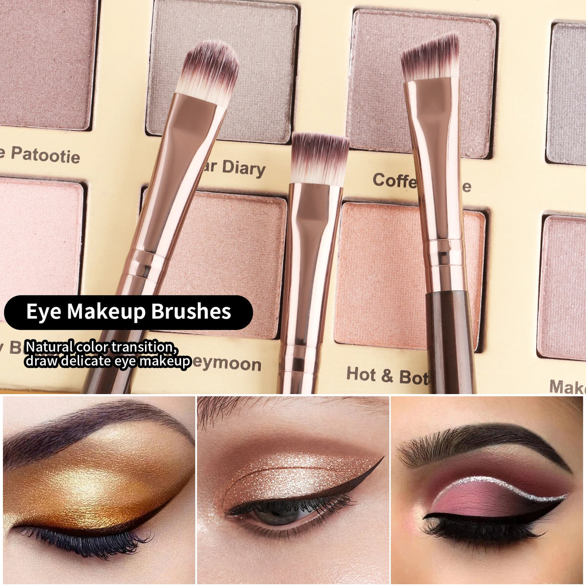 7-Piece Makeup Brush Set | Face & Eye Blending Kit Makeup Brush Set QXL
