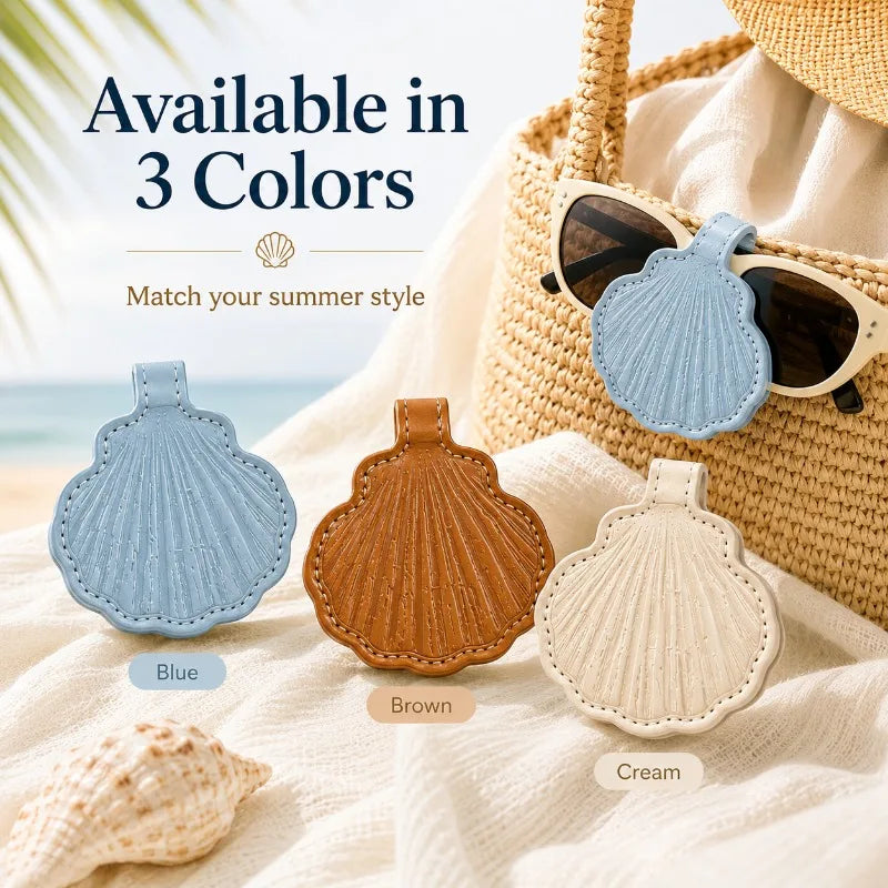 Shell Magnetic Sunglasses Clip Holder | Beach Travel Lanyard Sunglasses Clip Holder QXL
