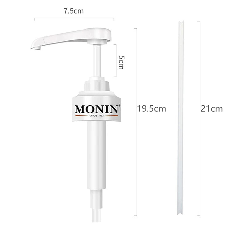 1L Coffee Syrup Dispenser Pump | 10ml Liquid Pump Black Syrup Dispenser Pump QXL White