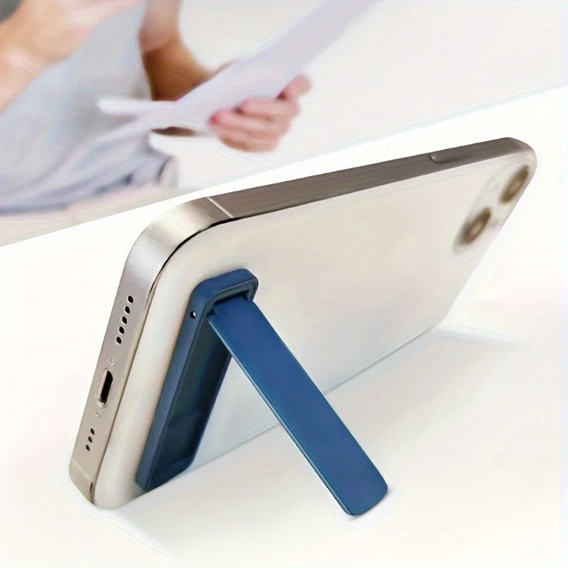 Mini Metal Folding Phone Stand | Adhesive Invisible Desk Holder Phone Stand QXL