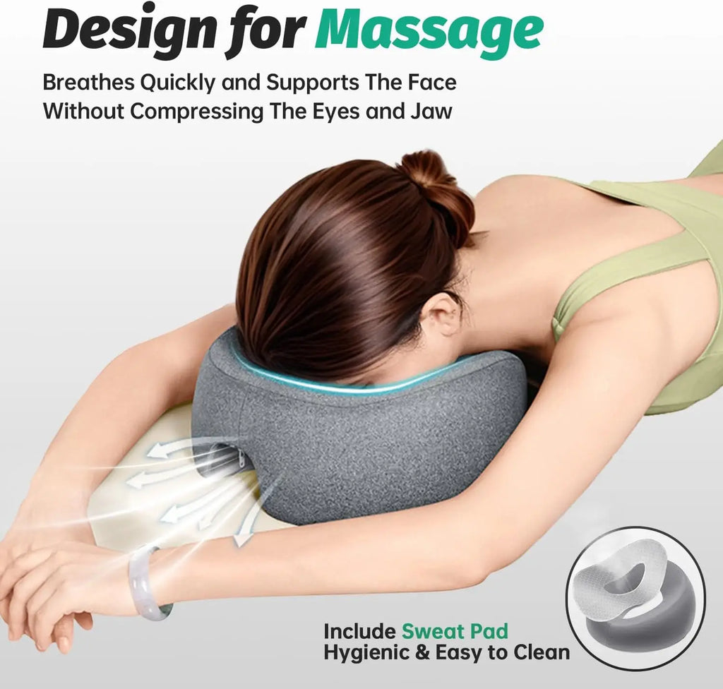 Memory Foam Facial Bed Pillow – Spa & Massage Face Cushion Spa Face Cushion QXL