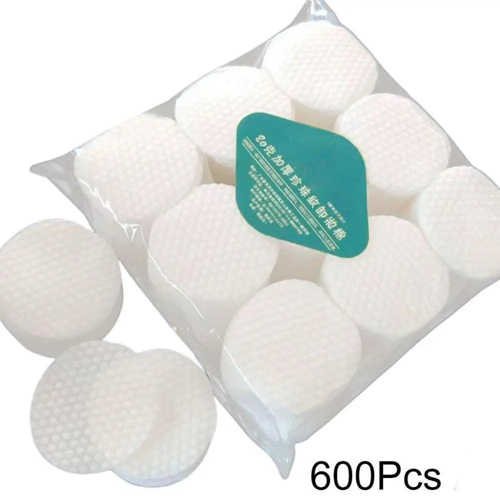 600-Pack Disposable Cotton Makeup Remover Pads | Hypoallergenic Cotton Remover Pads QXL