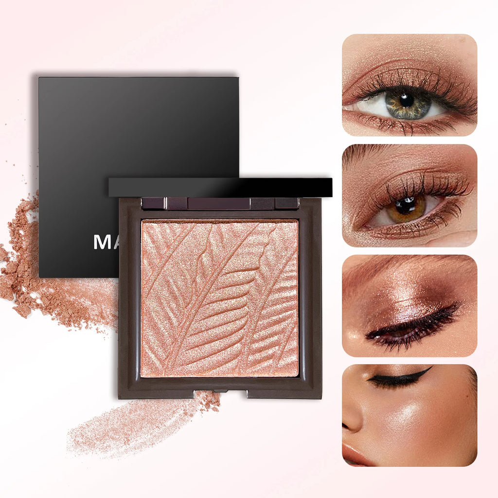 Highlighter & Eyeshadow Powder | Brightening Multi-Use Makeup Highlighter Powder QXL
