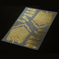 Gold Henna Tattoo Stickers | Waterproof Flower Temporary Tattoos Temporary Tattoo Stickers QXL J052