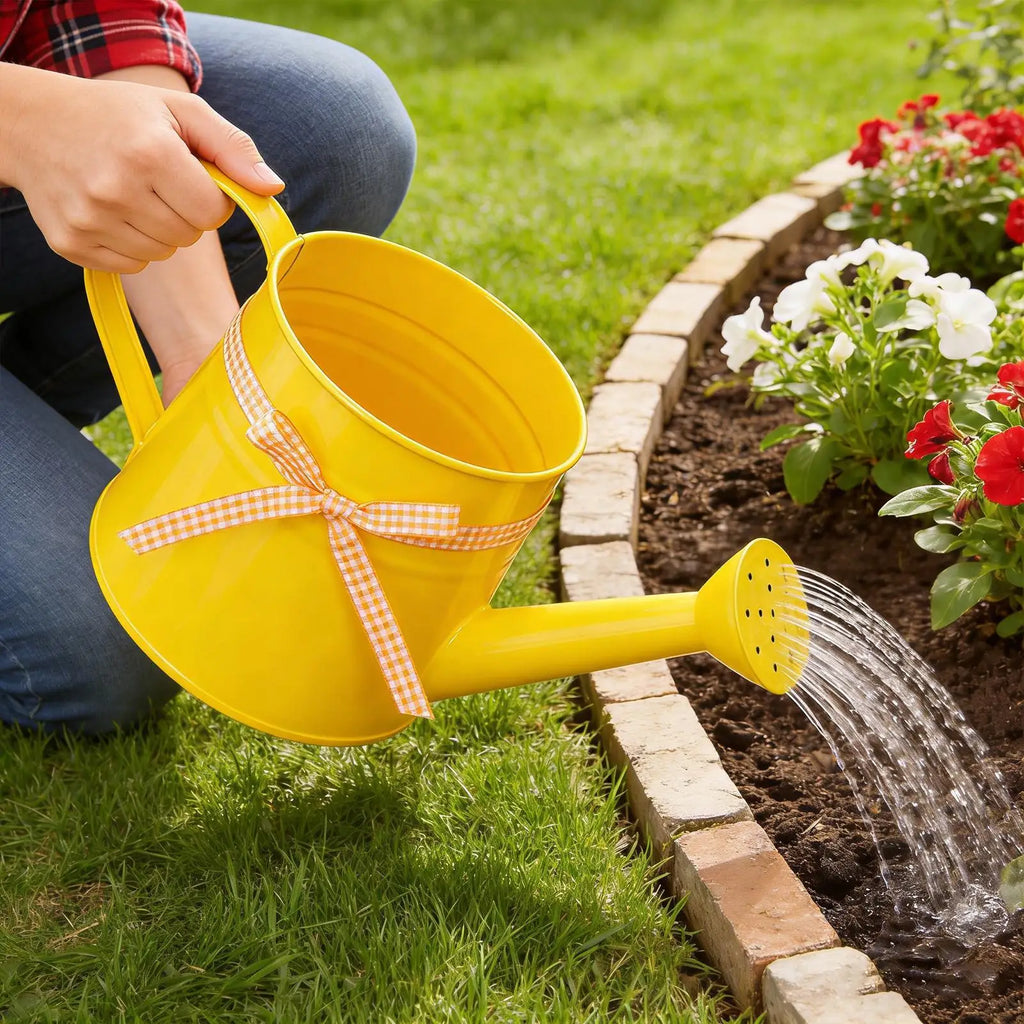 1L Metal Decorative Watering Can for Indoor & Outdoor Plants Decorative Watering Can QXL