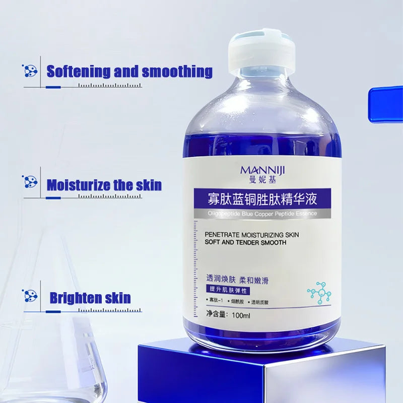LUXURYTO 100ml Blue Copper Peptide Serum – Firming & Fresh Skin Face Serum QXL