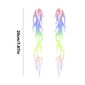 Reflective Flame Stickers Car & Motorcycle Decals – 1 Pair Vehicle Decal Stickers QXL Colorful
