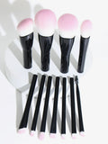 11-Piece Mini Makeup Brush Set | Honey Fire Black Handle Makeup Brush Set QXL 11 black