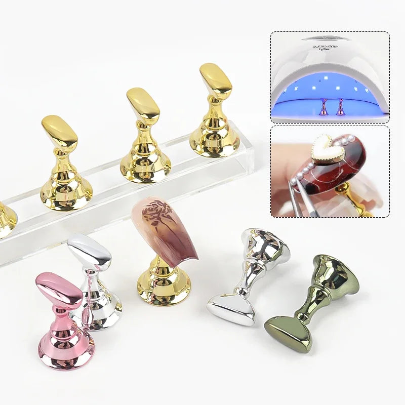 5-Pack Magnetic Nail Tip Holder Stand | Crystal Base Display Nail Tip Holder Stand QXL