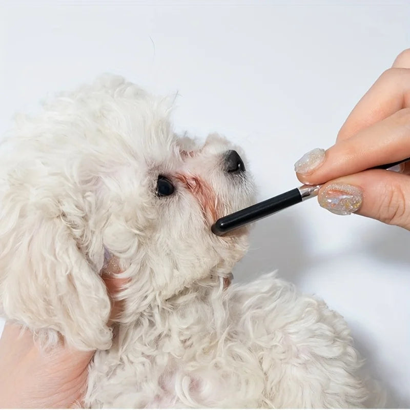 Pet Eye Cleaning Brush & Tear Stain Remover Comb | Dogs & Cats Pet Grooming Tool QXL