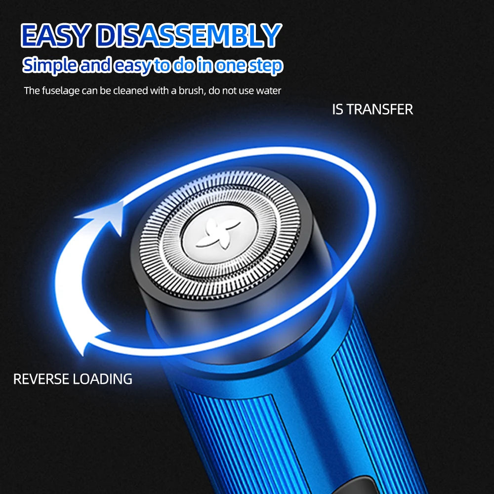 Mini USB Rechargeable Electric Shaver – Portable Travel Razor Electric Shaver QXL