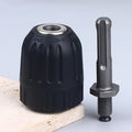 Keyless Drill Chuck 0.8–10mm | 3/8" 24UNF & 1/4" Hex Adapter Keyless Drill Chuck QXL 2