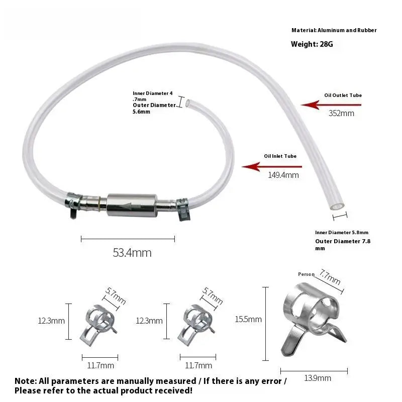 Motorcycle Brake Bleeder Kit | Hydraulic Clutch Fluid Hose Brake Bleeder Tool Kit QXL