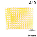 5-Sheet Number Stickers 1–100 | Labels for Crafts & Storage Number Label Stickers QXL A10