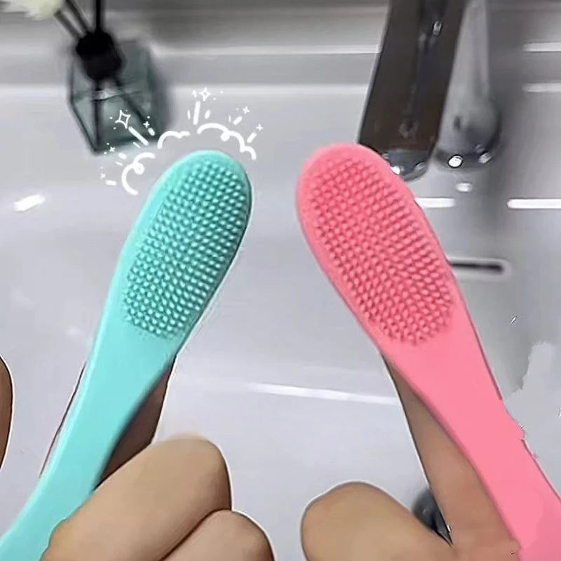 Double-Sided Silicone Face & Nose Cleansing Brush | Pore Tool Facial Cleansing Brush QXL