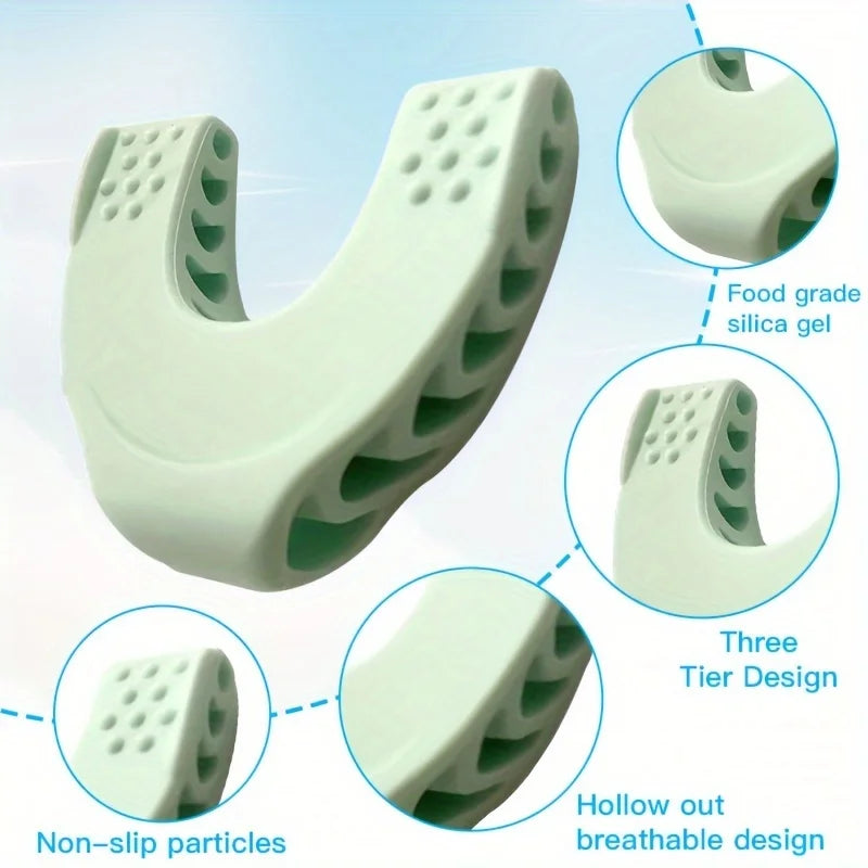 Silicone Jaw Trainer – Jawline & Masseter Muscle Toner Jaw Fitness Trainer QXL